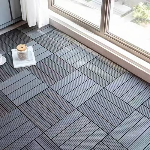 interlocking deck tiles 11pcs set of 12 x 12 patio tiles waterproof outdoor flooring for pool balcony backyard durable pp material all weather use pvc flooring