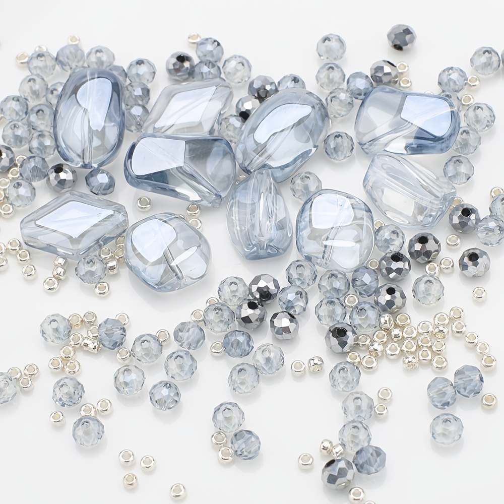 TEMU Ensemble de perles plates et petites perles de de couleur et irrégulières pour la fabrication de bijoux, comprenant des pendentifs, des ajouts