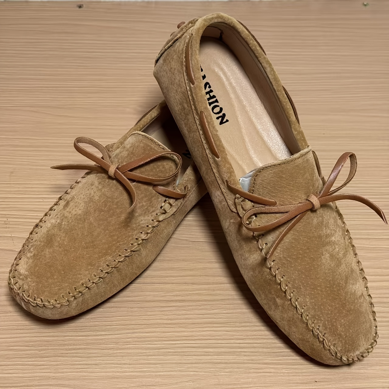 mens slip loafers smooth green shoes durable rubber soles - Temu