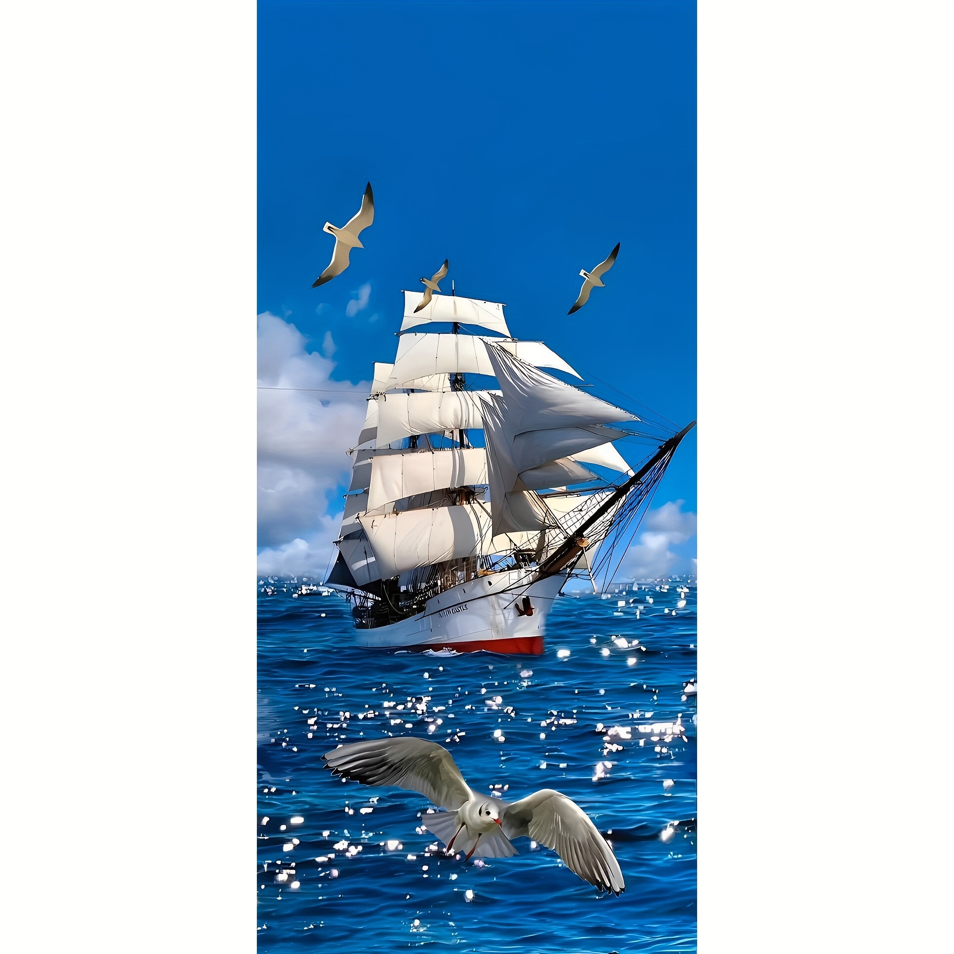 Yeerum Kit Diamond Painting 5D Fai Da Te, Babbo Natale, 30x40cm, Con Tela E Perline In Resina - 2