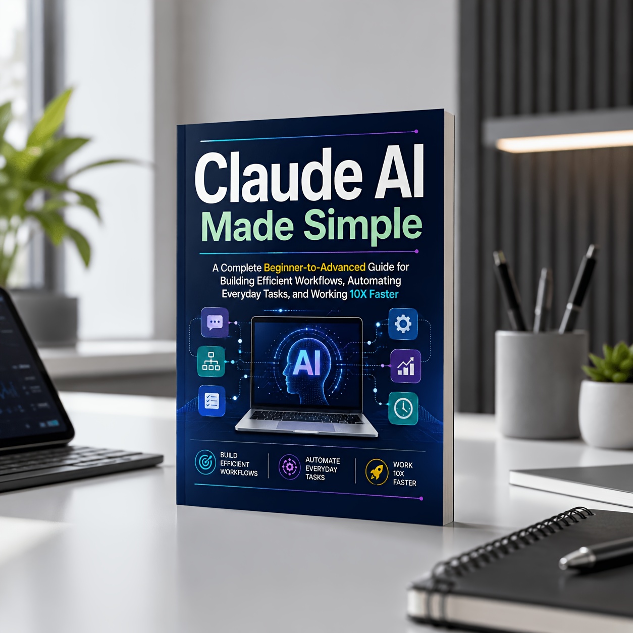 TEMU Claude Ai Made Simple: A Beginner-to-advanced Guide For Building Efficient Workflows, Automating Tasks & Boosting Productivity