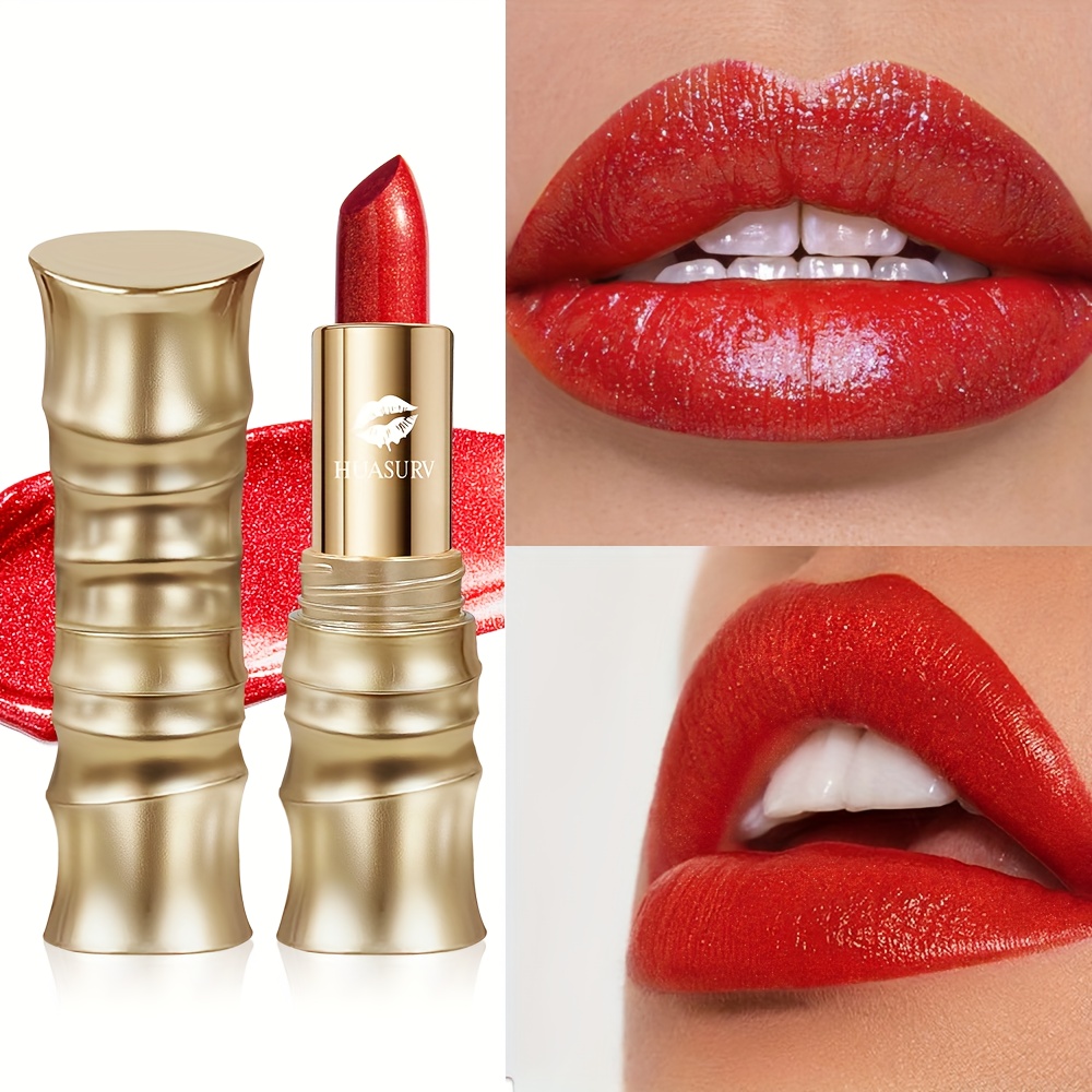 Image of Red Lipstick, Long-lasting Gloss, Rendering, Not Easy To Fade, Suitable For Parties, Dances, Christmas, Halloween Cosplay Lip Makeup