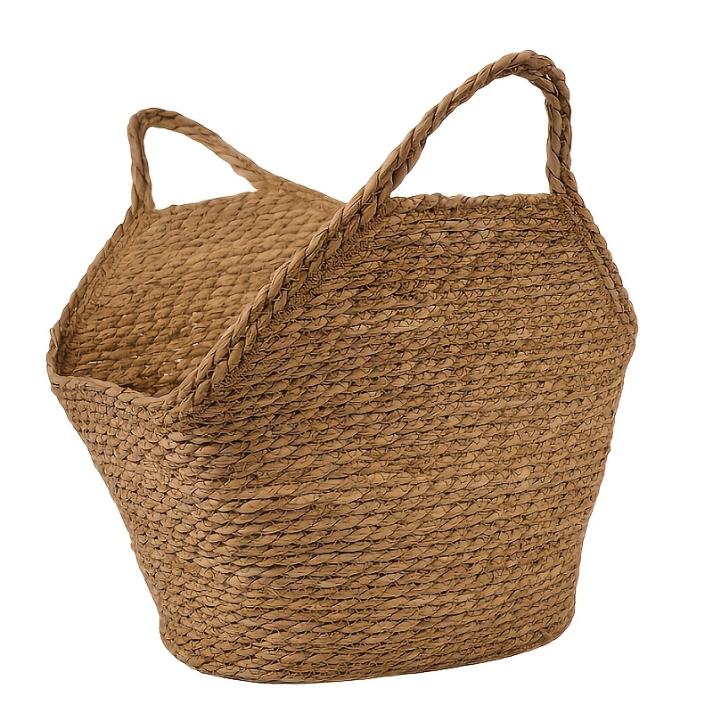 Weaving Storage Basket, Versatile Organizer for Laundry and Household Essentials, Household Miscellaneous Basket, Shelf Basket, Storage Basket, Suitable for 10 Scenarios Such as Living Room, Bedroom, Etc, Shelf Baskets