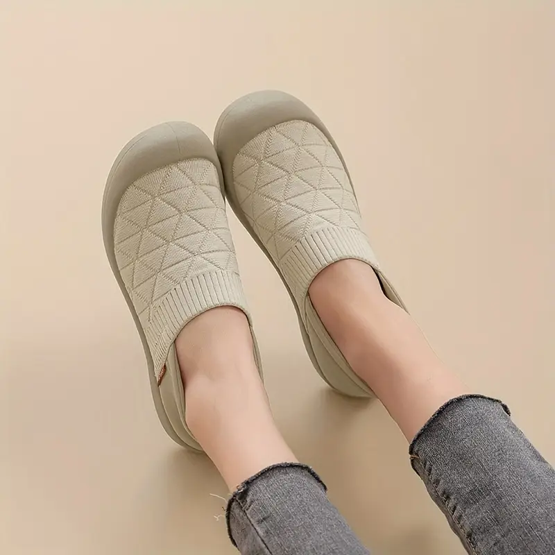 Knit Slip-On Loafers