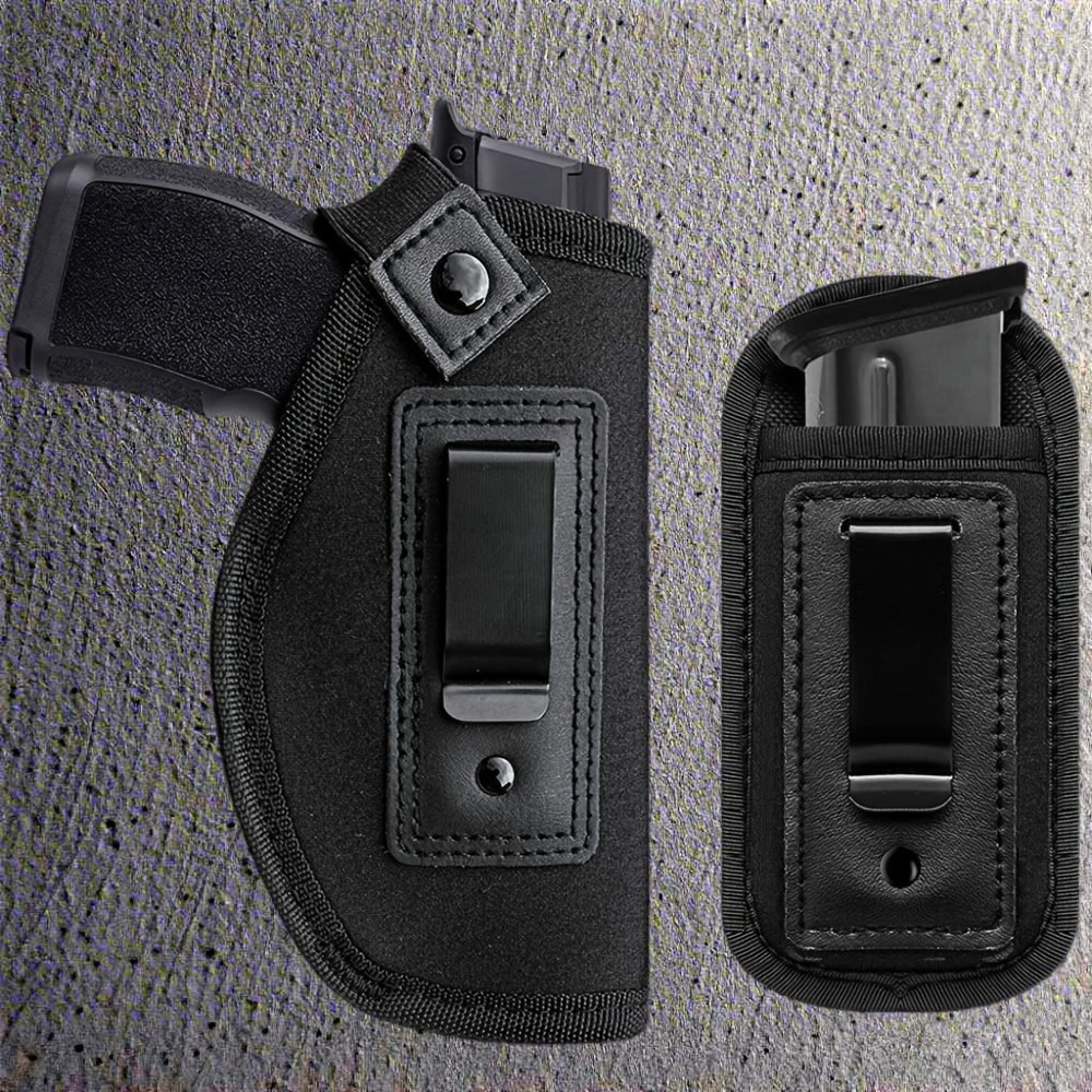 Étui De Pistolet IWB Pour Main Droite – Port Dissimulé Avec étui à Munitions – Nylon – Pistolet Universel