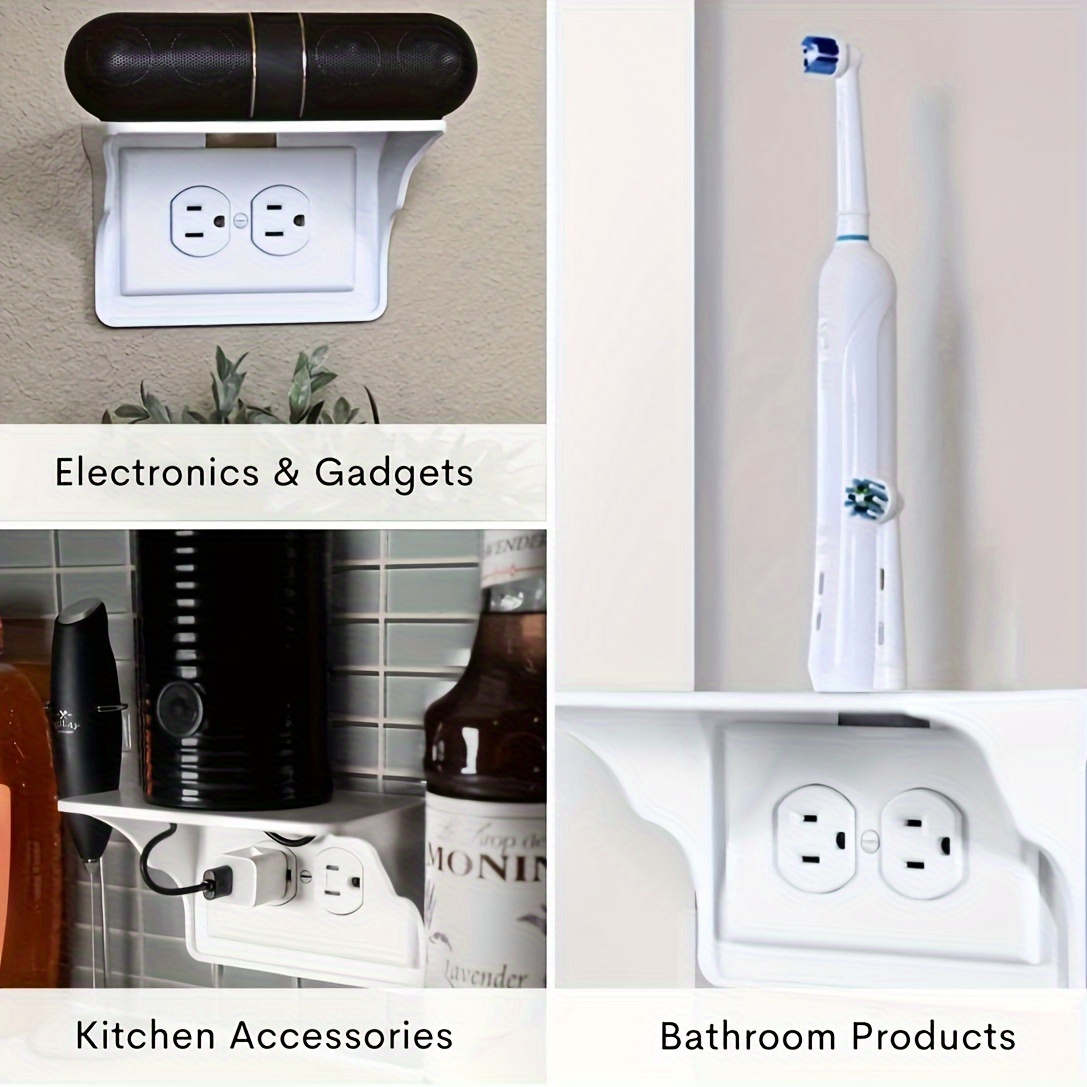 Wall-Mounted Storage Shelf Without Drilling, Multifunctional Organizer