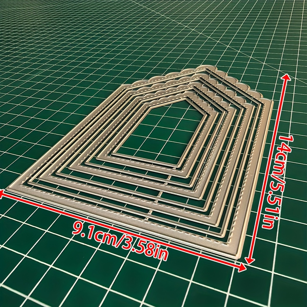 TEMU 1pc Label Metal Cutting Die, Diy Scrapbook Decoration Embossing Die Cut, Greeting Card Making Template, Suitable For Album Card Making, Handmade