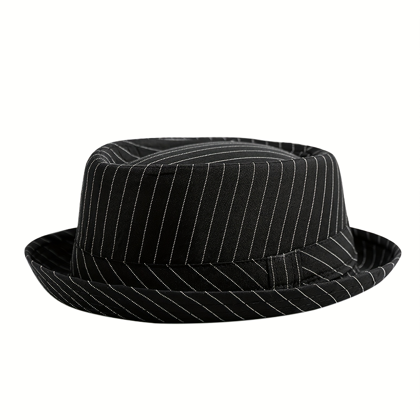 Image of Short-brimmed Jazz Hat With Stripes, A Soft Felt Dress Hat Suitable For Men And Women - Suitable For Adults