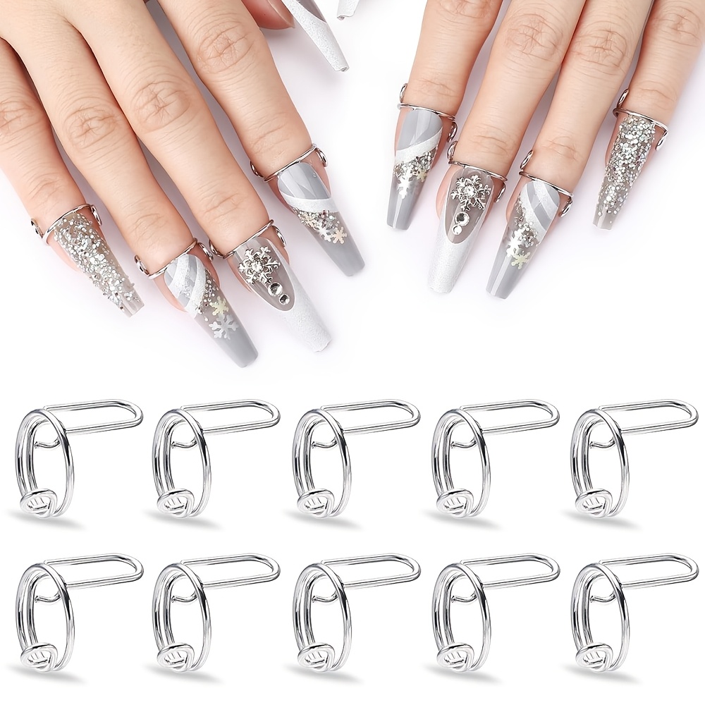 2pcs Adjustable Open-End Finger Rings for Women, Party Accessories