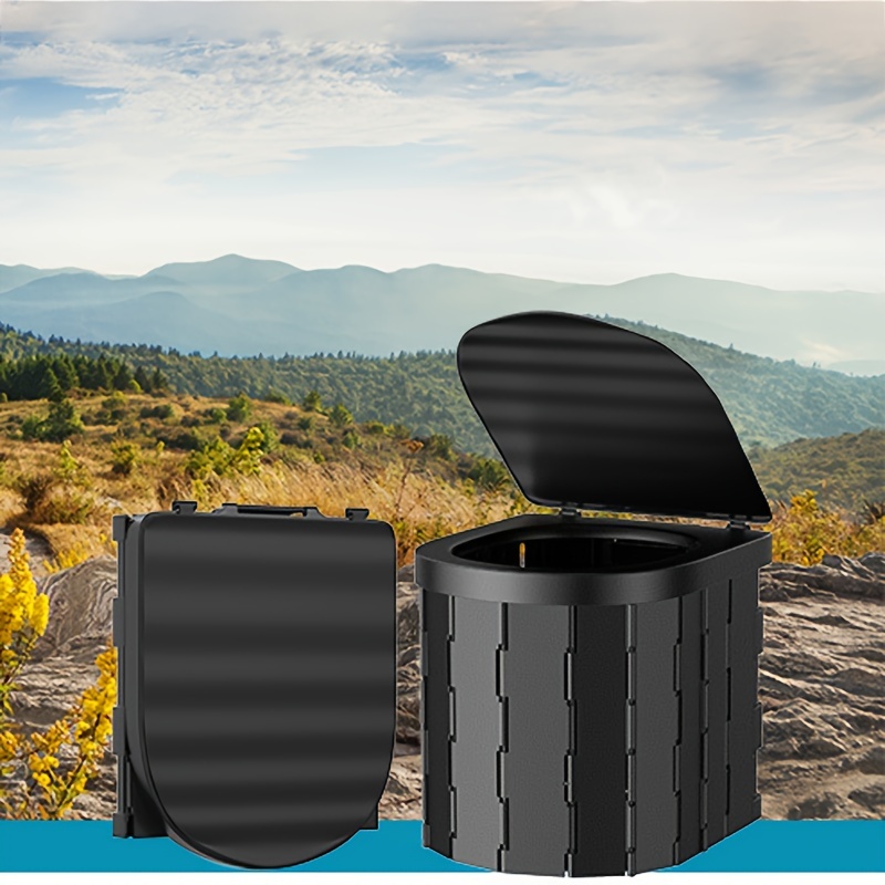 

Portable Outdoor Folding Integrated Toilet For Car Camping With Self-supporting Outdoor Toilet Seat