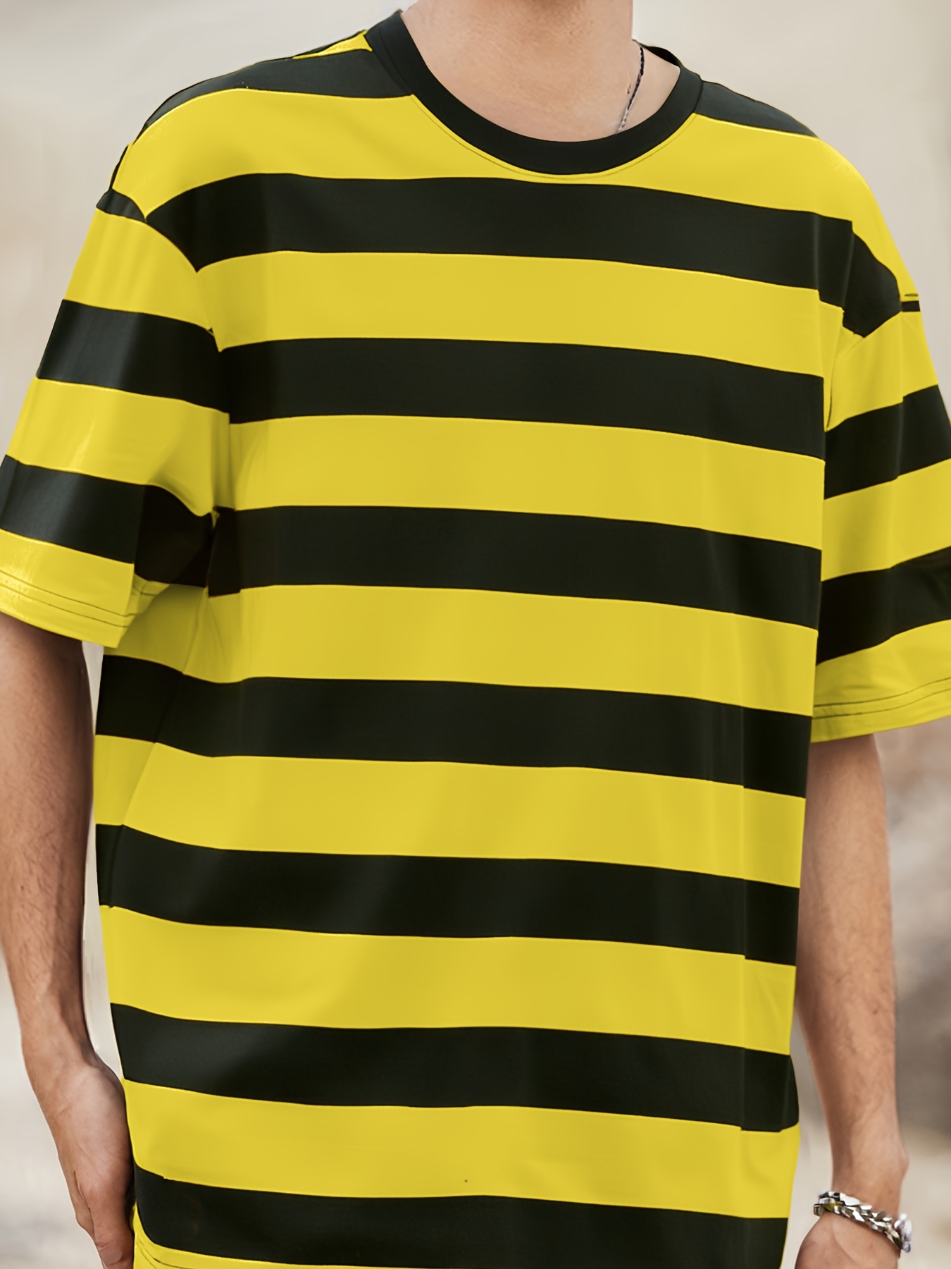 Aesthetic Yellow Striped Shirt Outfit Black And Yellow Shirt