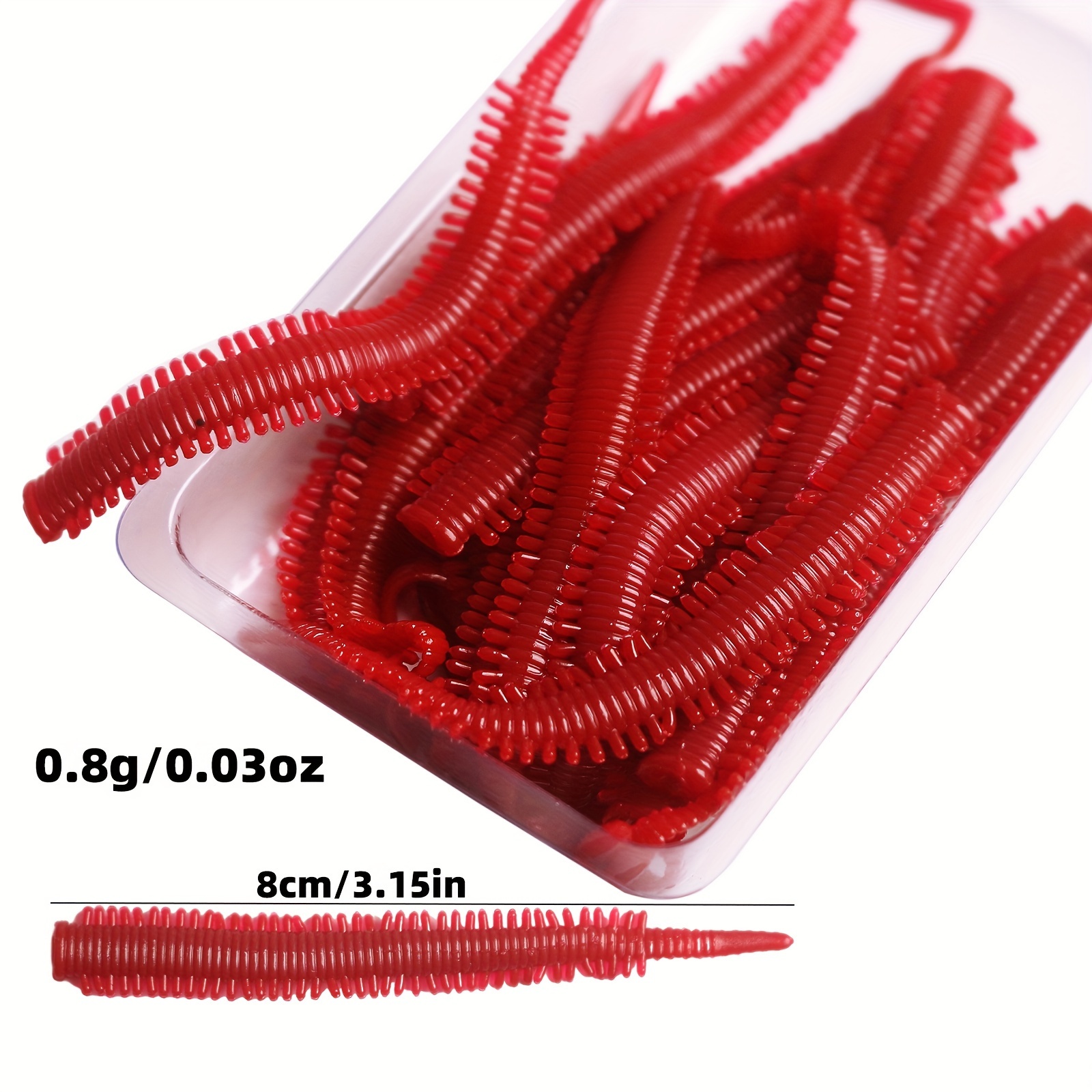 10個セット 8cm ルアー サンドワーム レッドワーム ソフトベイト