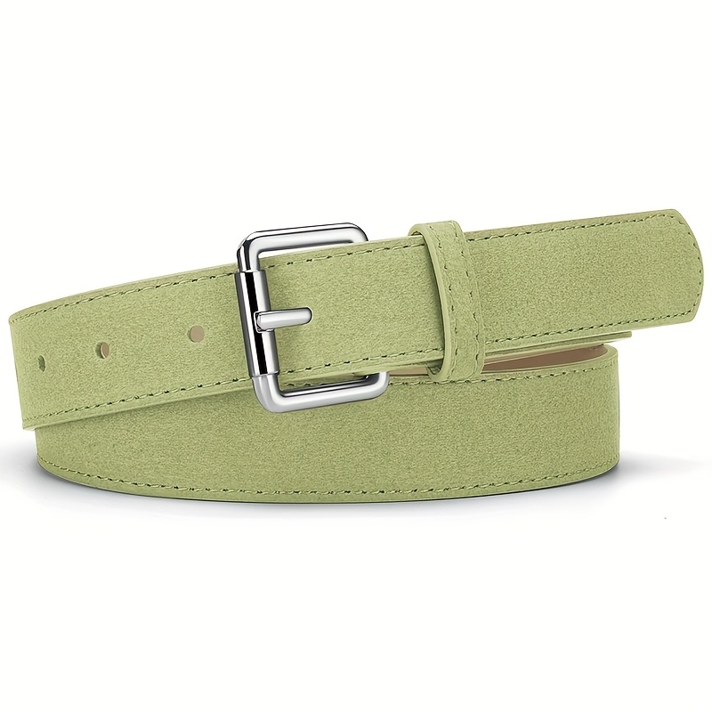 Chic 1-Pack Women's PU Belt, Simple Reverse Suede