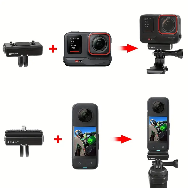 Attacco Standard Per Action Cam Ace/Ace Pro - Montaggio Magnetico, Leggero, Per Accessori E Riprese - Foto 6
