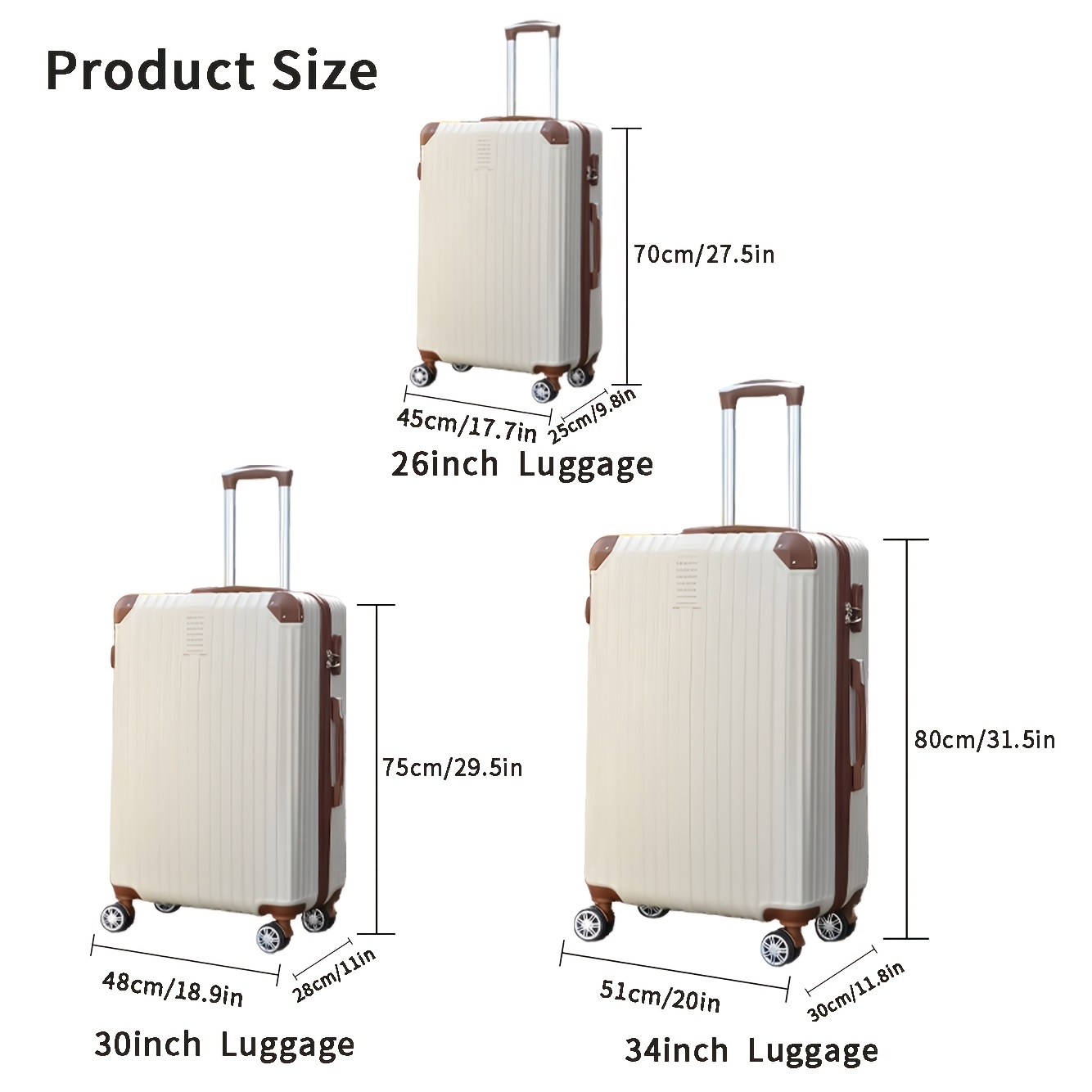 large capacity travel suitcase 34 inch outdoor essential - Temu