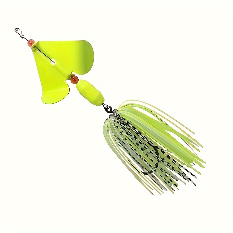 1pc Premium Silicone Fishing Lure With 19g Lead Head Hook & Beard For Man - Anti-snag, Rotating Sequin Design For Hunting And Fishing