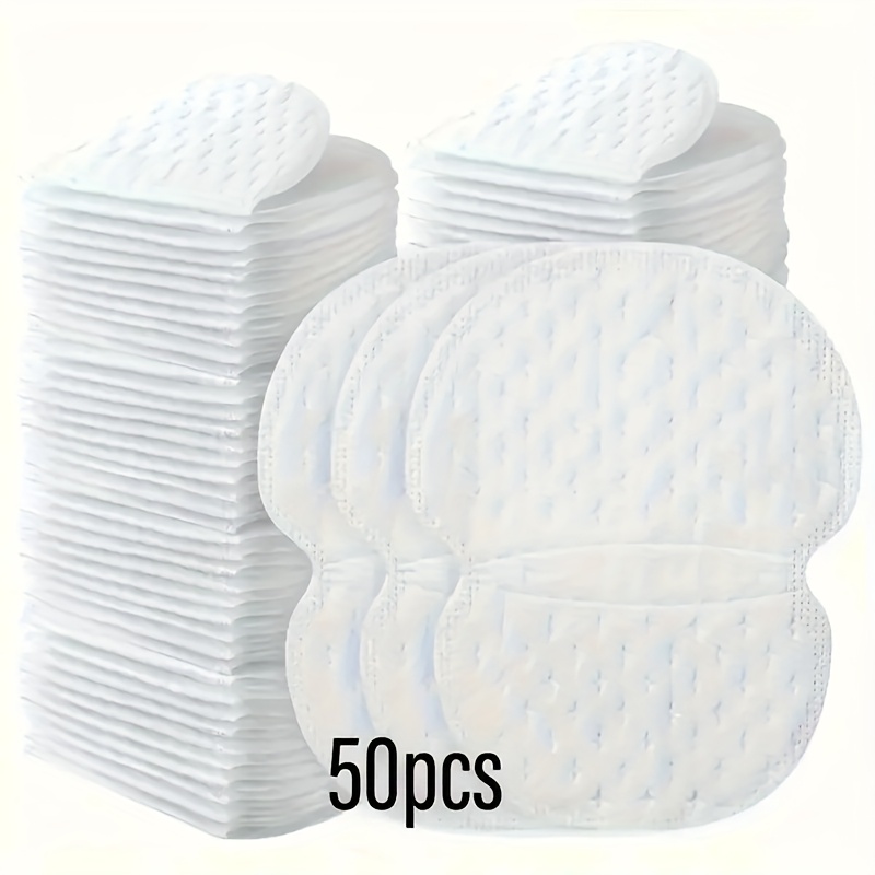 30/50pcs Ultra-thin Invisible Sweat-absorbing Patch, Quilted Design, No Fragrance, Oil-free - Comfortable, Suitable For Types, Sweat-absorbing Pad