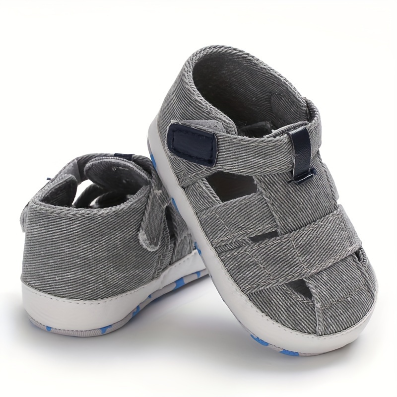 Casual Solid Color Sandals For Baby Boys, Breathable Lightweight Walking Shoes For Spring Summer