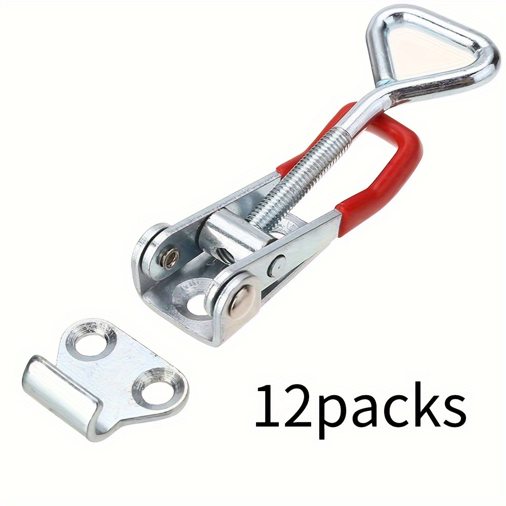 TEMU 12 Packs Toggle Latch Clamp, Pull Latch, Over Centre Latch, Adjustable Toggle Clamp Latch, Heavy Duty Toggle Latch, Overcentre Fastener Ute 4wd
