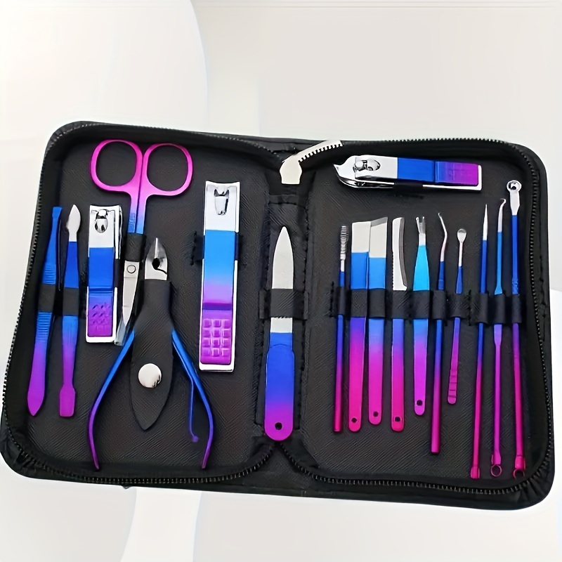 

Stainless Steel Nail And Pedicure Kit With Luggage, Nail Clippers And Beauty Tools