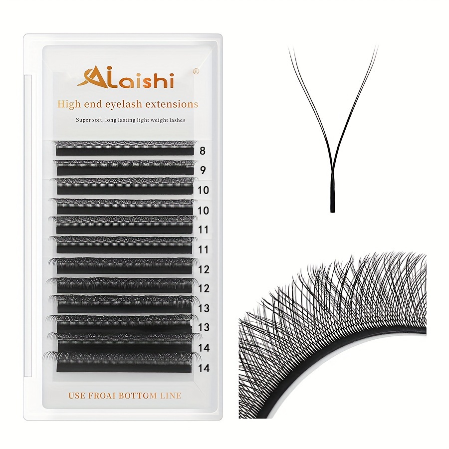 

Ailaishi Yy Shape Mink Eyelash Extensions | 0.07mm , C/d Curve, 8-15mm Length | Brazilian Volume Fan Lashes | Beginner-friendly & Reusable | Lightweight With High End Design For Salons