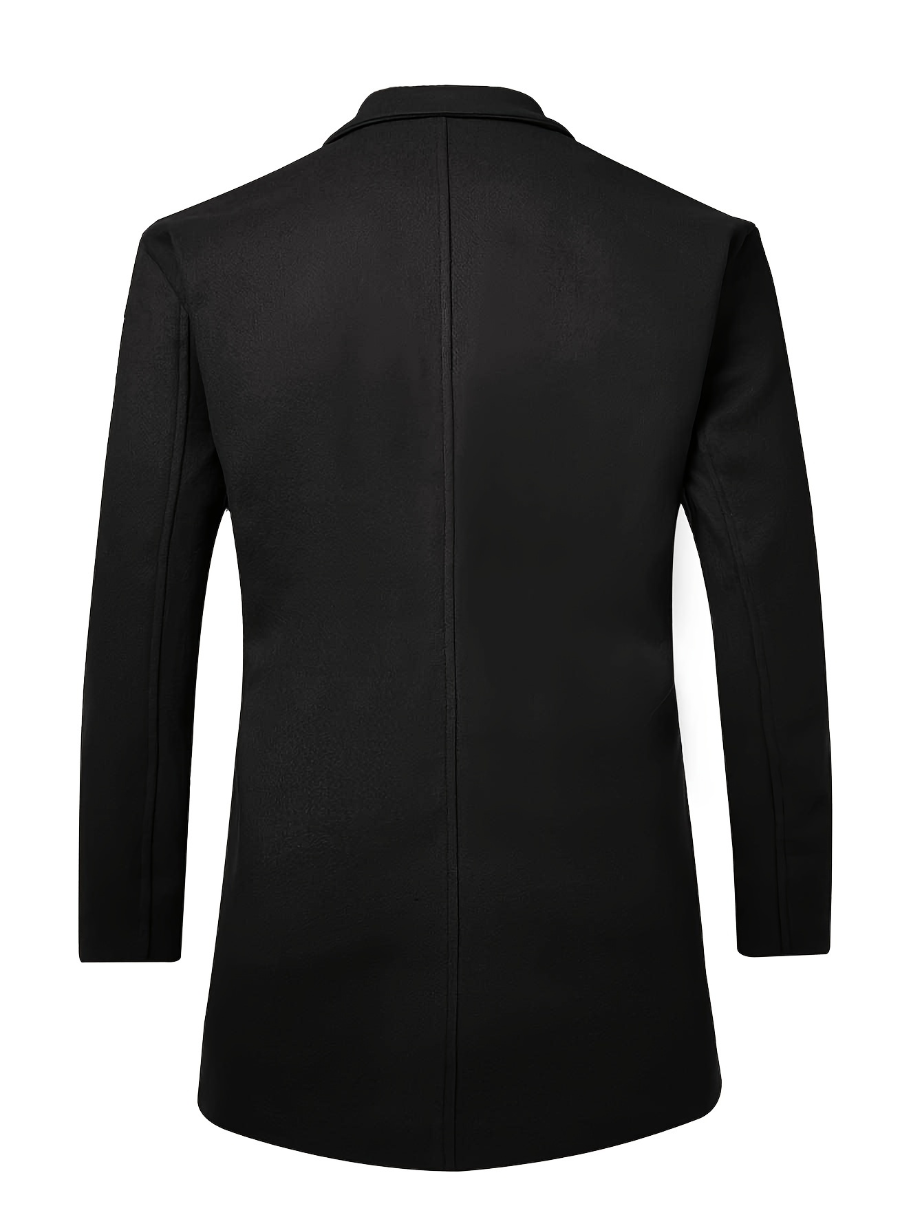 Men's Elegant Single Breasted Trench Coat Semi formal - Temu