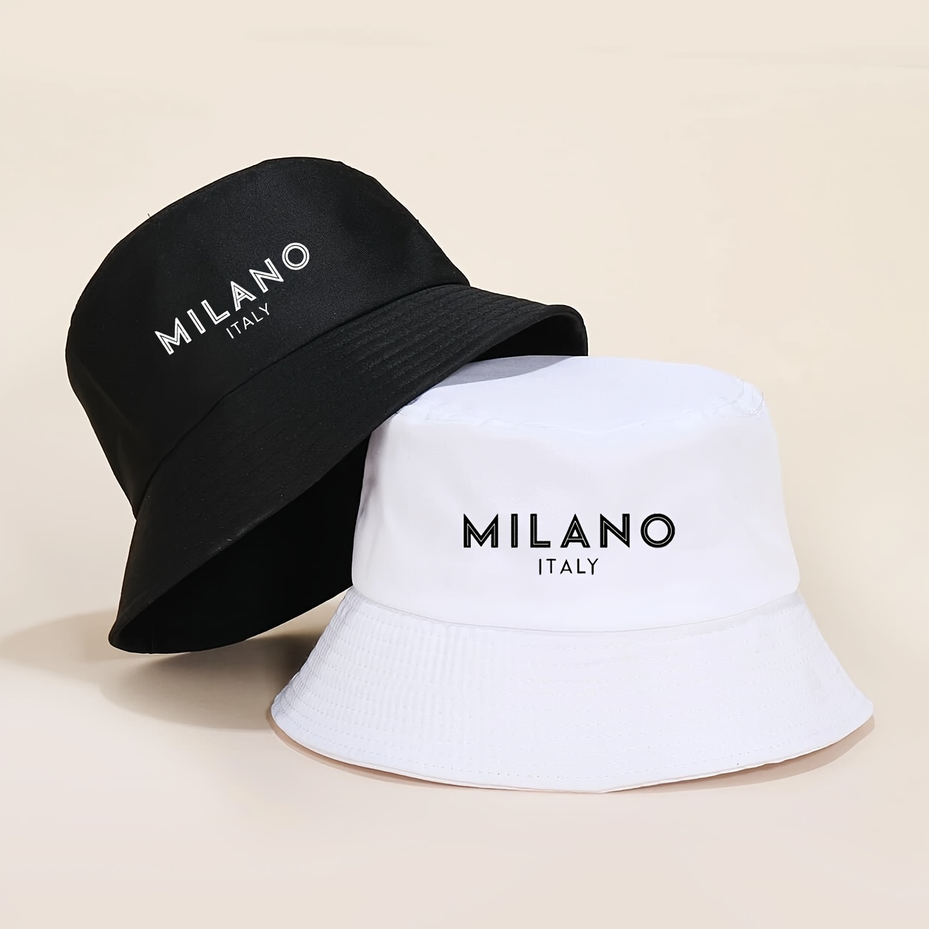 1 Or 2 Unisex Solid- Hats With A "" Print, Featuring A Random Number Of Topstitched Brims. Suitable For Outdoor , Beach Vacations,, Fishing, And Campus Wear. An For Holiday Gifts.