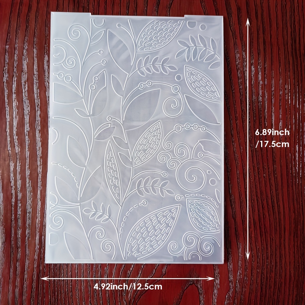 Plastic Embossing Folders For Card Creation, Featuring 2d/3d Designs, Suitable For Use With Embossing Machines, Perfect For Projects And Decorative Album Stamps