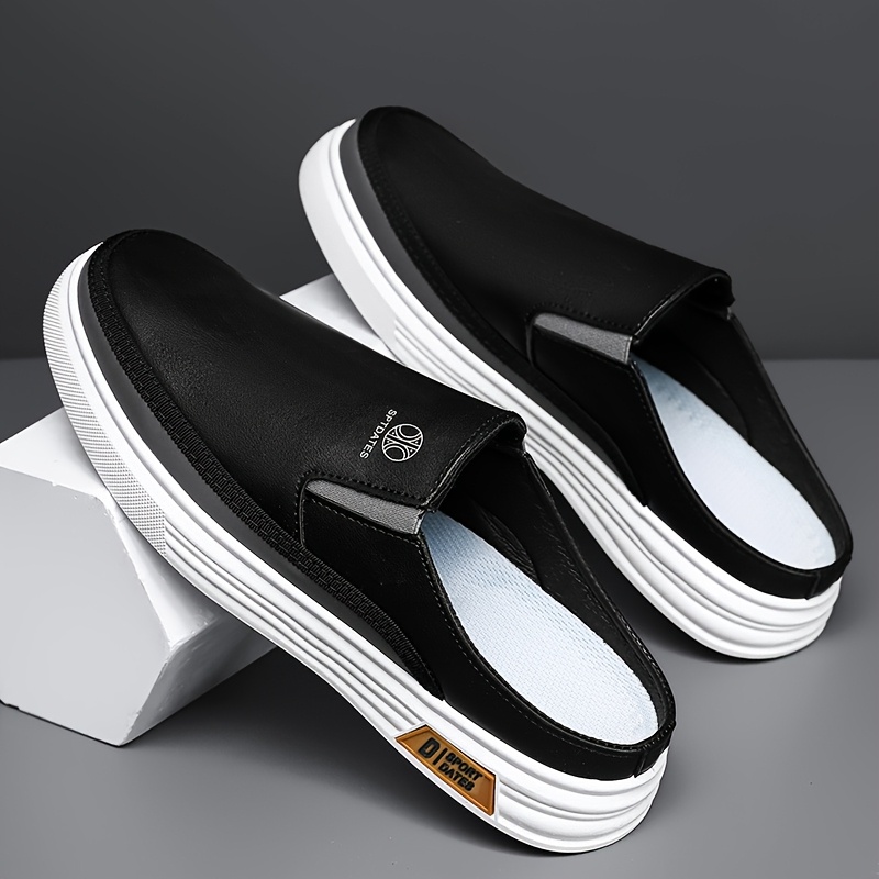 mens breathable solid color casual sports shoes summer round toe slip     outdoor   camping and casual attire outdoor leisure shoes slip   shoe details 1