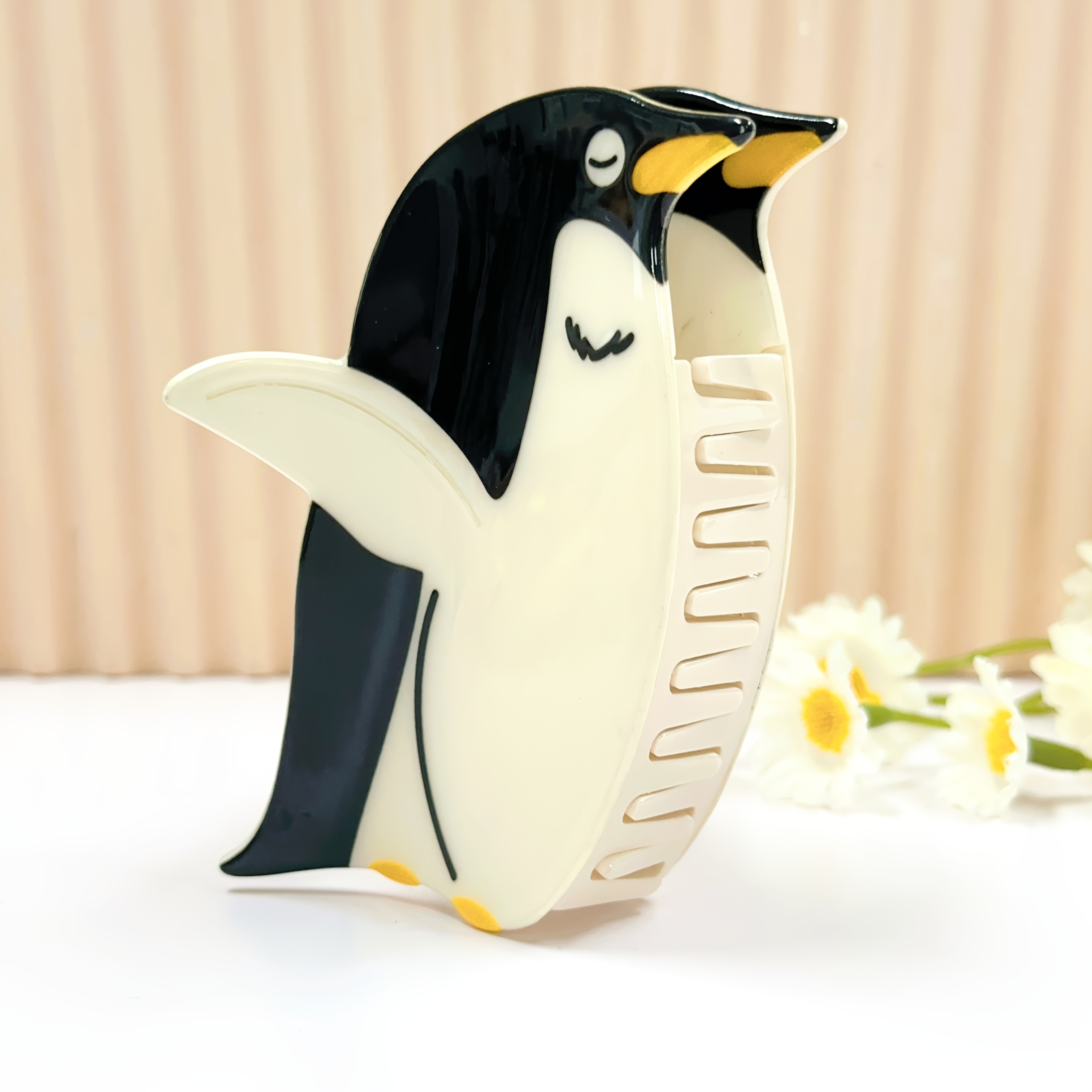 E-shop 1 Stück Damen Süße Elegante Ozean-Themen Cartoon Pinguin Haarklammer, Modisches Kreatives Tier-Haaraccessoire, Ideal für Hochsteckfrisuren