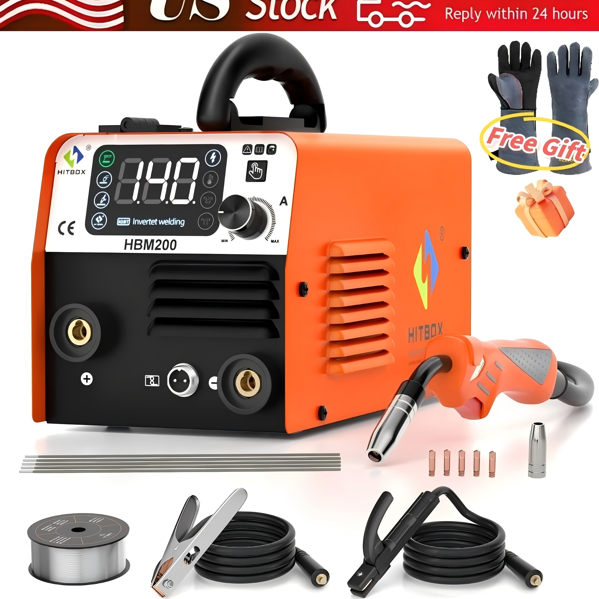 135A 110V/220V Stick Welder MMA ARC Welder DC Inverter MINI Welding