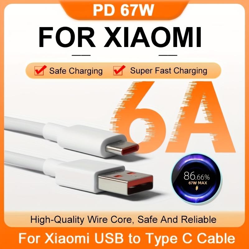 pd usb a type c super fast charging cable xiaomi devices Temu