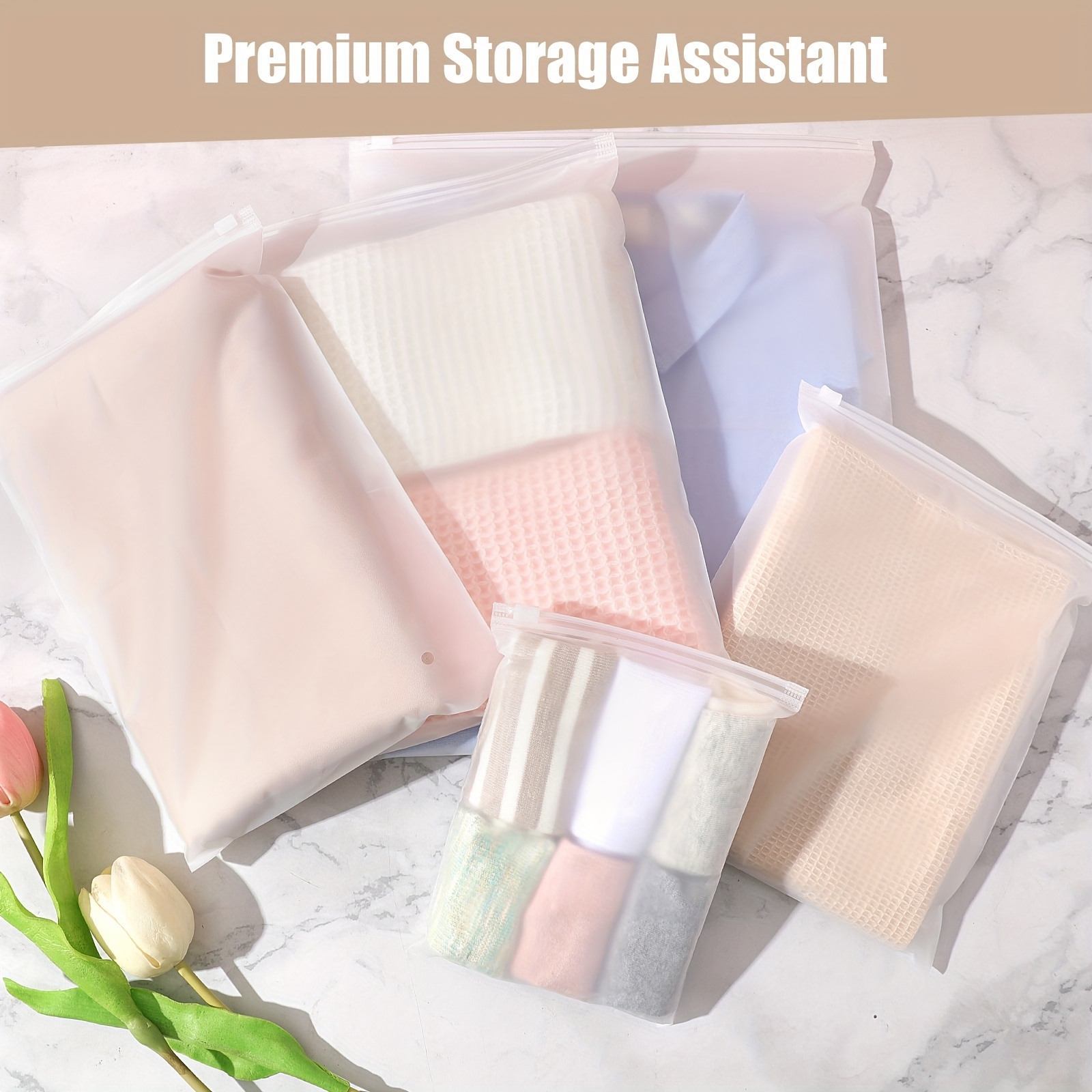 25 Stück Wiederverwendbare Reise-Beutel - Wasserdicht & Transparent