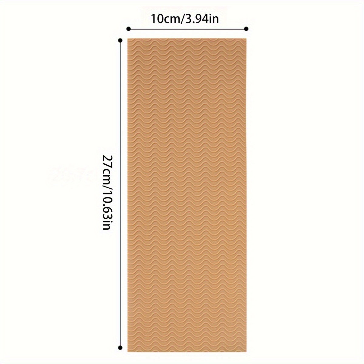 Image of 1pc Of Rectangular Non-slip, Wear-resistant, Cuttable , Shoe Sticker Protective Film, High-heeled Shoe Rubber Anti-wear , Sole Forefoot Sticker