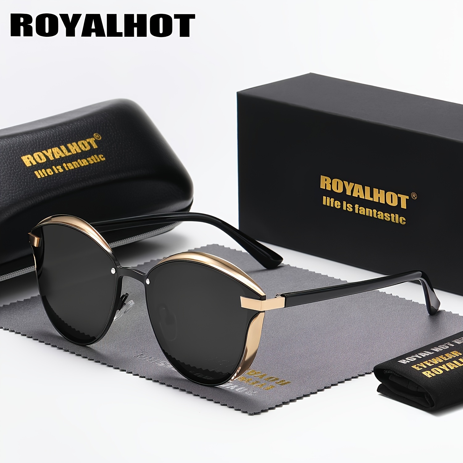 

Royalhot Women Men Alloy Frame Driving Oculos Male