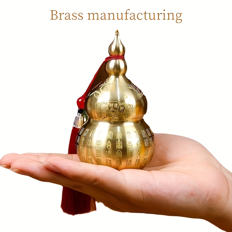 E-shop Messing Shui Kürbis Ornament - Schreibtischdekoration zum Anlocken von und Schätzen, Glücksbringer Kürbis, Geschenk für Freunde zu Hause.