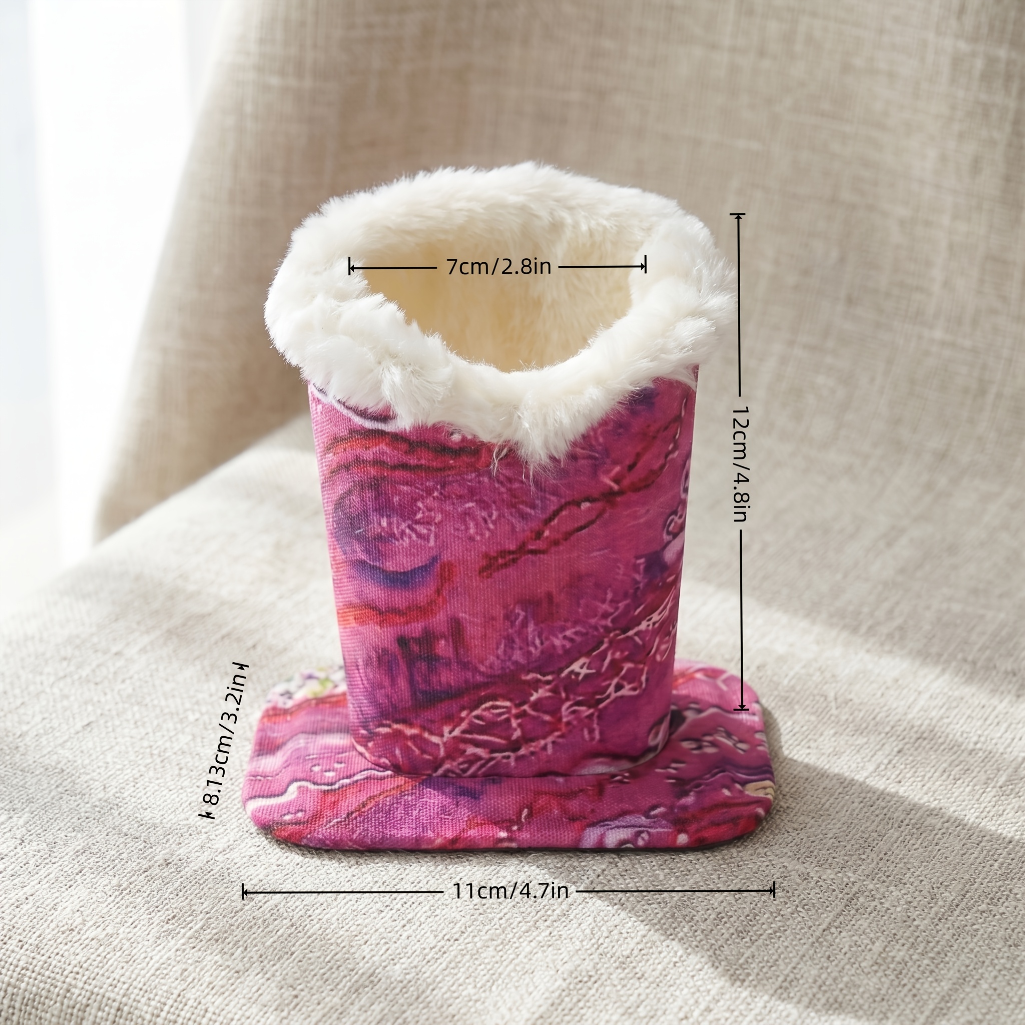 Soft Plush Eyeglass Case Stand with Protective Cover