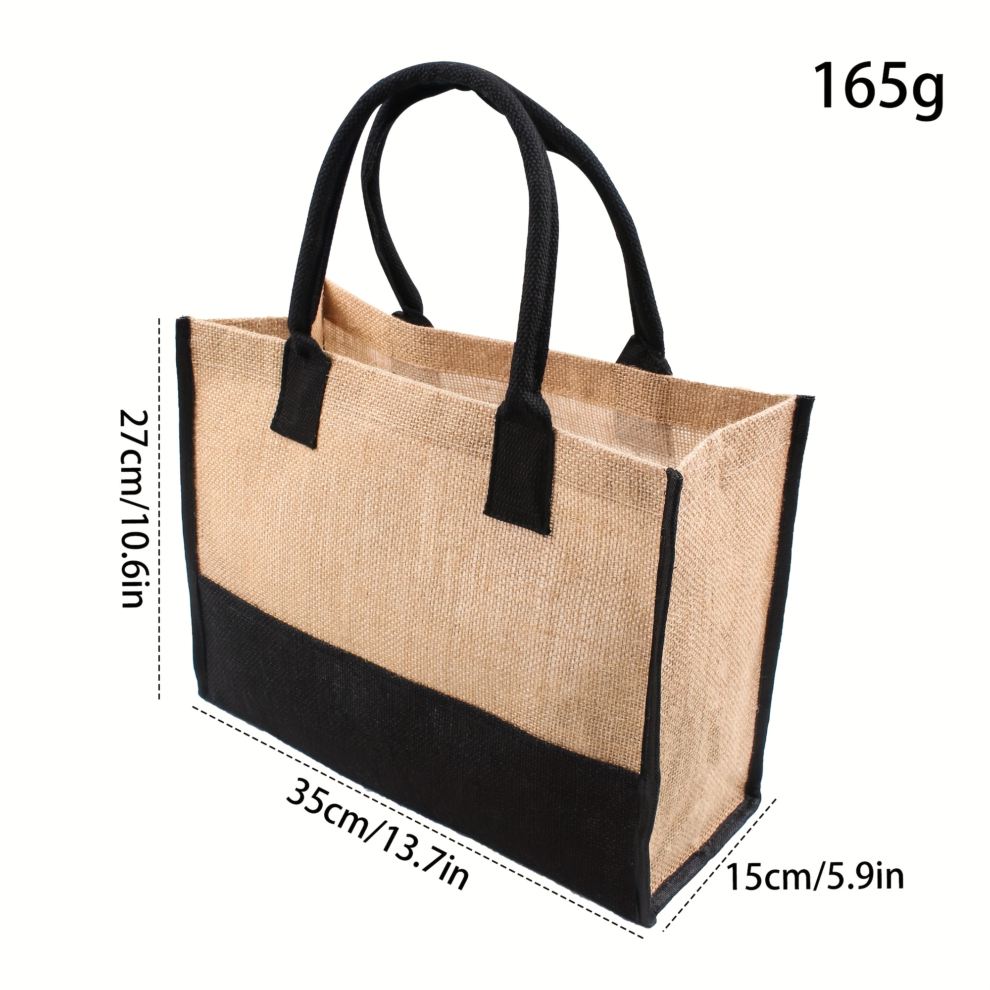 TEMU Jute Cloth Handbag Advertising Gift Promotional Jute Tote Bag Bag Jute Bag