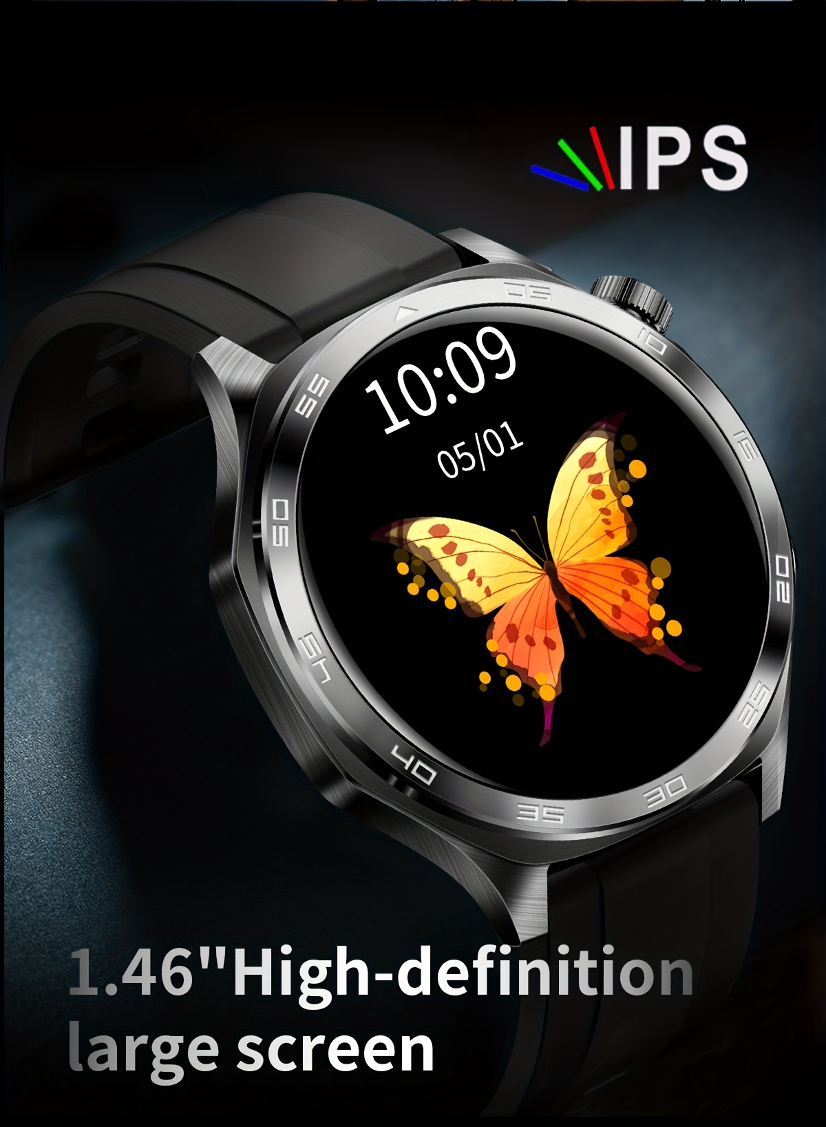 smart watch with flashlight 1 96 amoled high refresh rate   health monitoring 100 sports   ios   compatible Product details 3