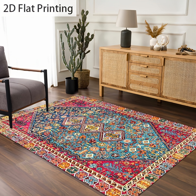 1pc 2d Flat Kitchen Mat, Exquisite Light Luxury Round Circle Sponge Floor Mat, Suitable For Kitchen, Bathroom, Living Room, Bedroom, Outdoor Use For Living Room Bedroom Outdoor Courtyard Home