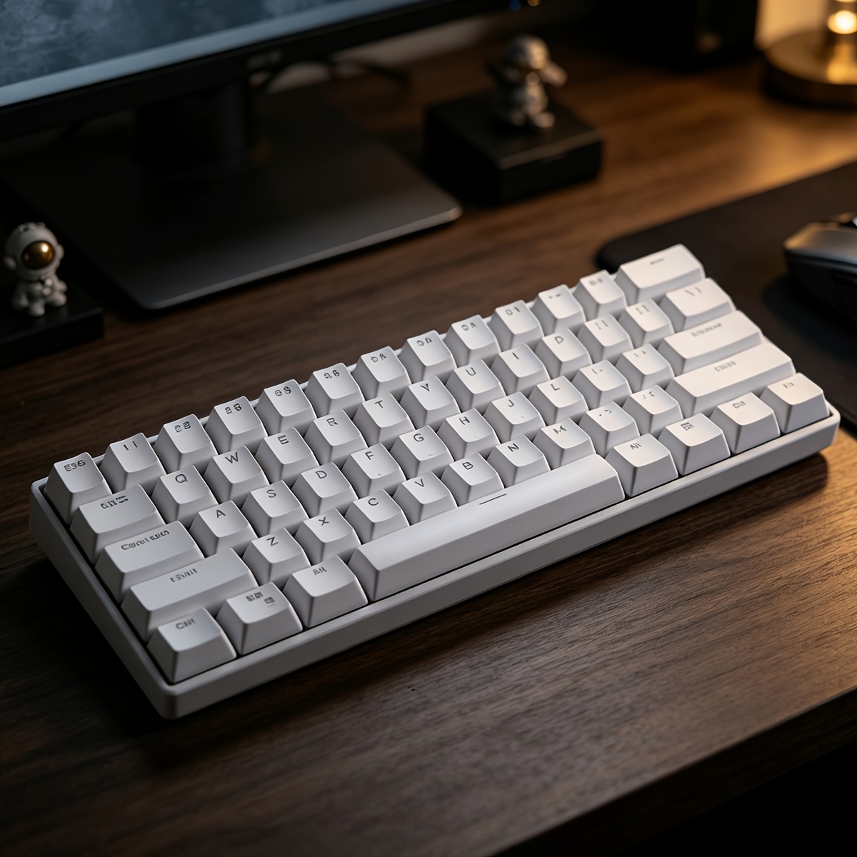 TEMU 61-key Mechanical Wired 60% Mechanical Gaming Keyboard, Rgb Backlight Keyboard, Portable , Suitable For Windows Laptop, Shaft Axis