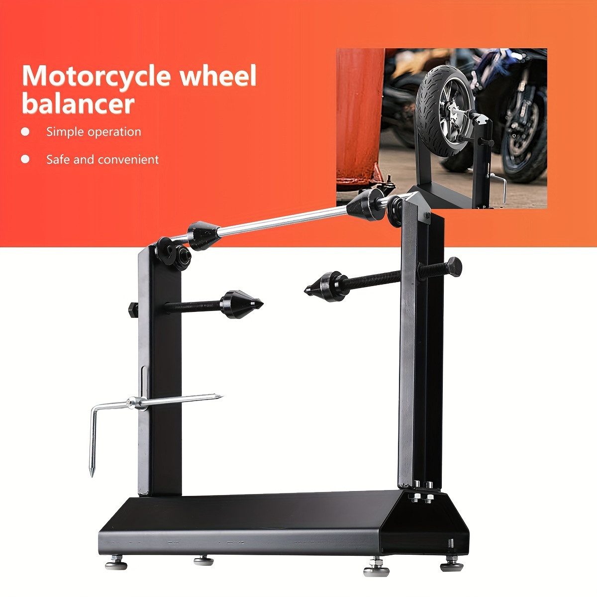 Balancing Machine, Balancing Device For Motorcycle Wheels, Tire Balance Frame Motorcycle Wheel Balancer, Portable Balancing Tool For Motorcycle And Scooter, Balancing Device Wheel Balancer