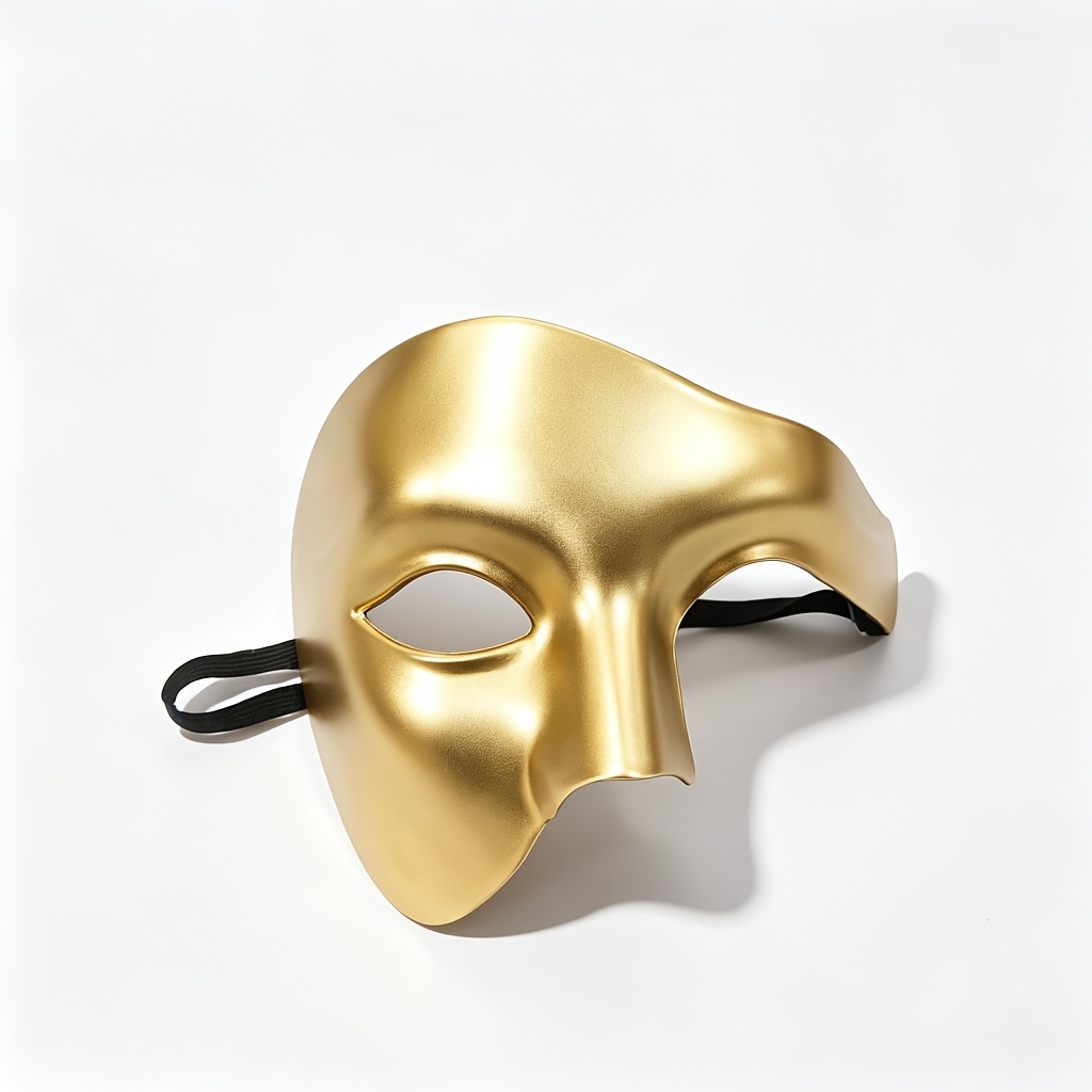 TEMU Masque à une face, accessoire de spectacle pour fête de carnaval d'Halloween, cadeaux pour Halloween et Noël
