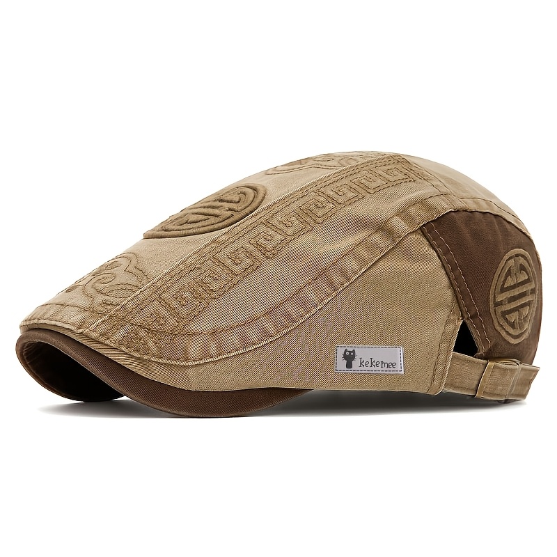 TEMU Suitable For , Daily Headwear, Festivals, Casual And Formal Occasions. Men's Vintage Cap, Peaked , Vintage Fashion Casual Versatile Hat, Vintage