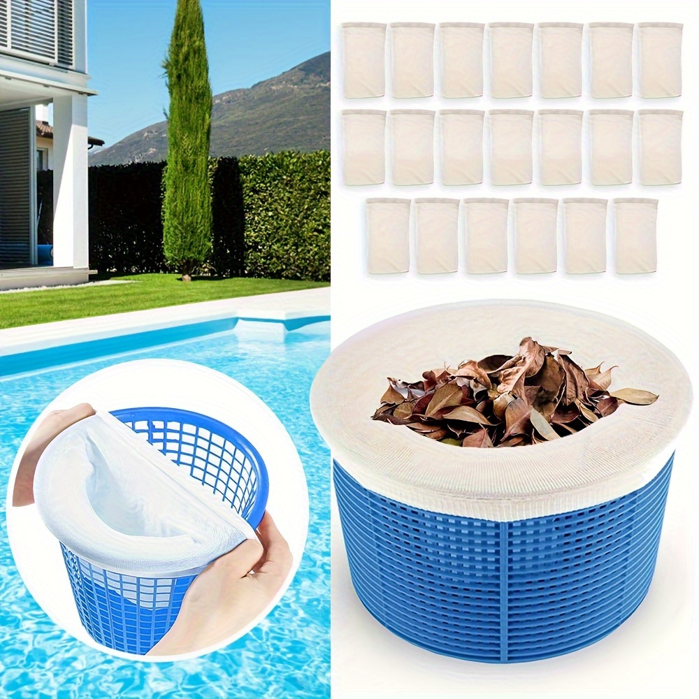 

20pcs, Pool Skimmer Socks, Filters Baskets, Skimmers Cleans Debris And Leaves For In-ground And Above Ground Pools