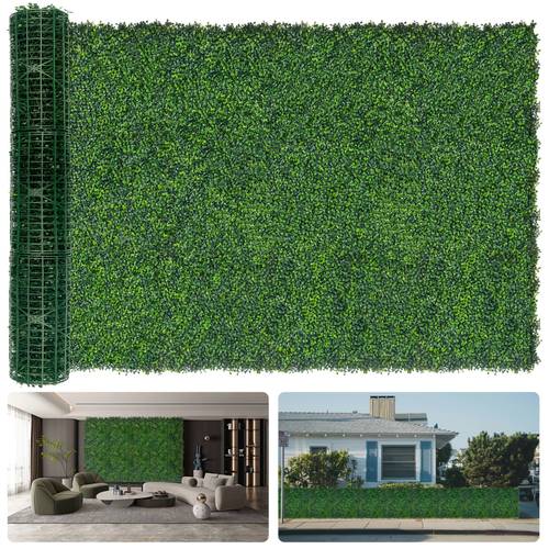 artificial boxwood backdrop roll uv anti greenery faux grass hedge for indoor outdoor decor patio privacy screen garden fence covering