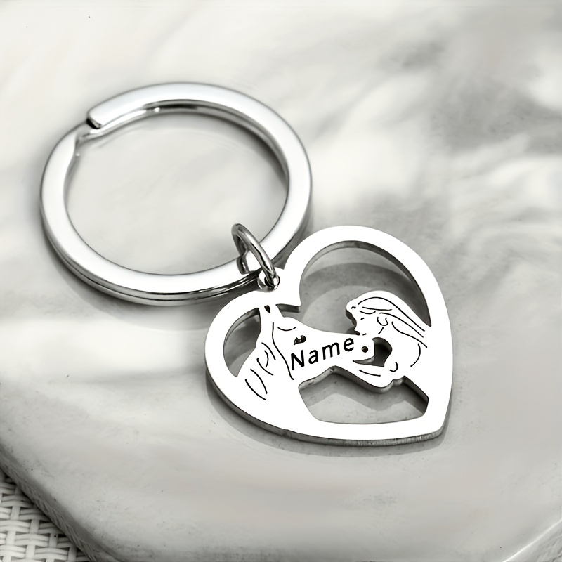 

Custom Princess & Stainless Steel Keychain - Romantic Couple's Gift, Men's Fashion Accessory