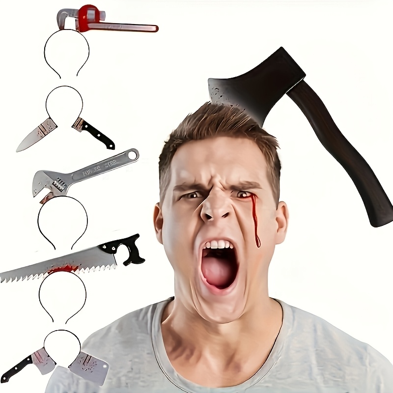 2pcs Garlic Axe Headband Costume Accessory for Halloween Parties