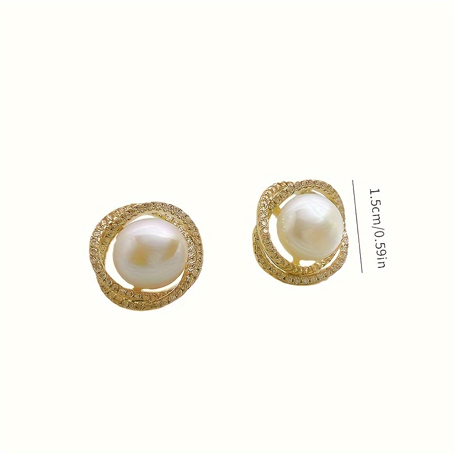 Vintage Rhinestone Stud Earrings Retro Style Jewelry Accessories Women