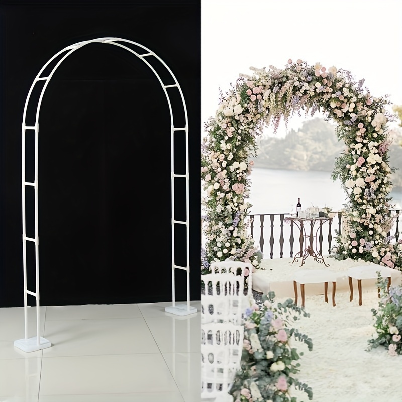 TEMU Set, 2.2m Pvc Double-layer Arch Support Stand, Wedding Birthday Party Decoration, Rustic Wedding Balloon Column Stand Support, Balloon Arch Home Outdoor Party Decor